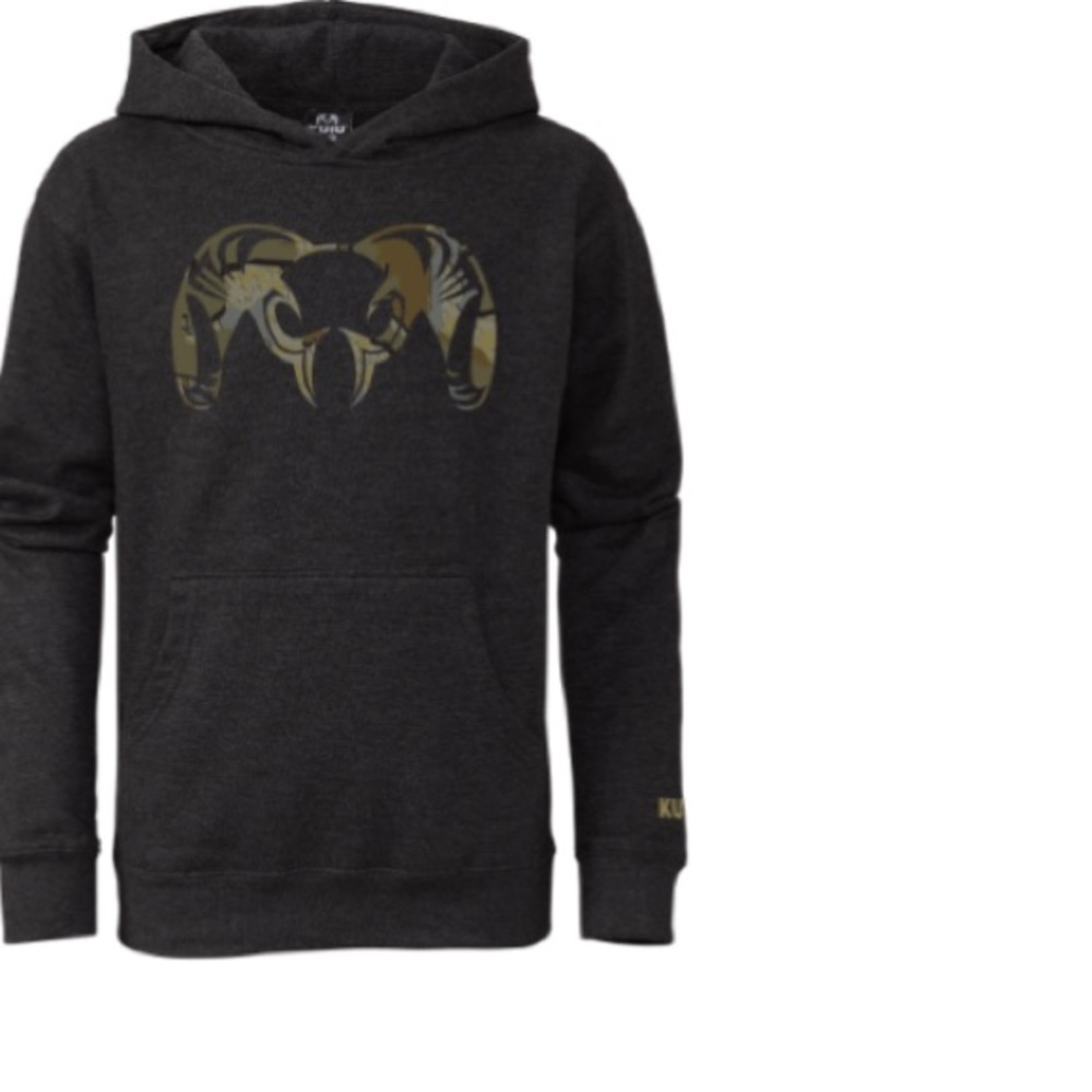 KUIU Youth Valo Camo Black Hoodie